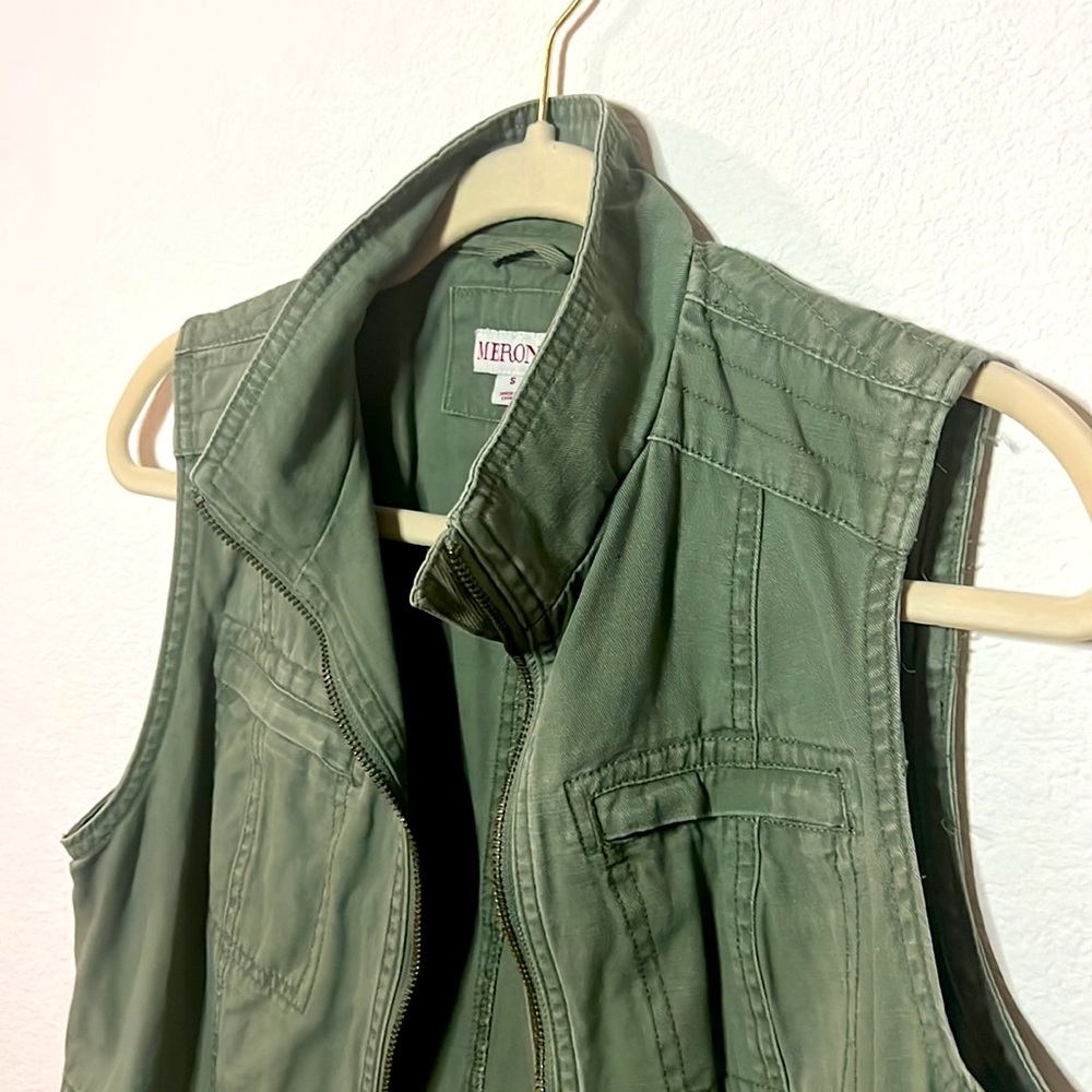 Merona Military Green Vest